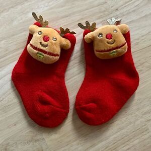 Reindeer Baby Socks 